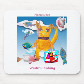 Tapis De Souris Lune en Poissons