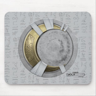 Tapis De Souris Lune Knight Crescent Lune Icône de la poitrine