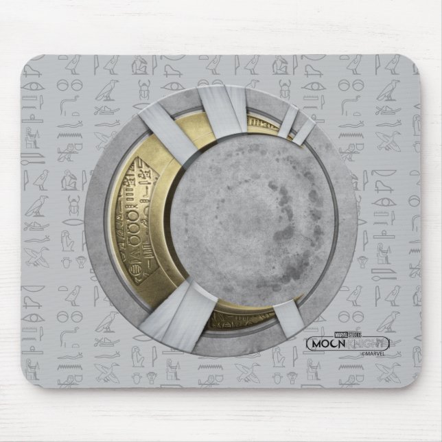 Tapis De Souris Lune Knight Crescent Lune Icône de la poitrine (Devant)