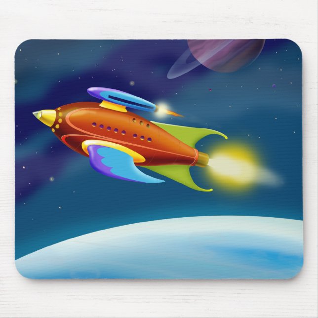 Tapis De Souris Lune Rocket (Devant)