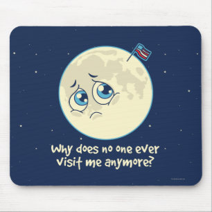 Tapis De Souris Lune triste