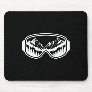 Tapis De Souris Lunettes de montagne de ski Snow Freestyle Ski Out