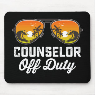 Tapis De Souris Lunettes de soleil de conseiller hors service dern