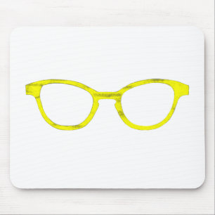Tapis De Souris Lunettes de soleil Jaune Rim Le MUSÉE Zazzle Cadea