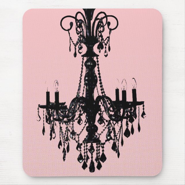 Tapis De Souris Lustre et rose (Devant)