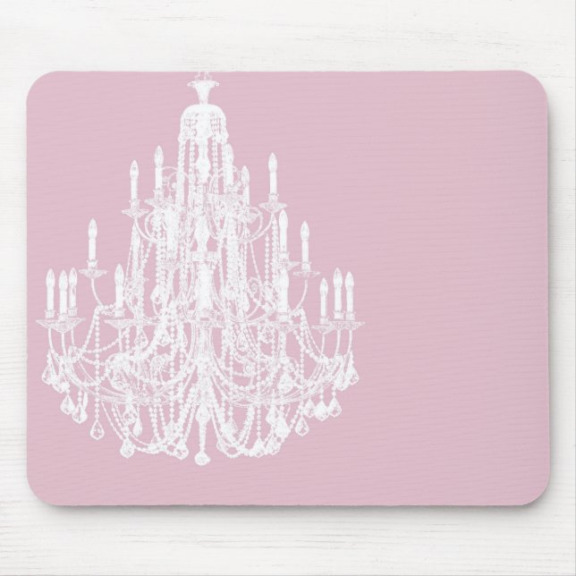 Tapis De Souris Lustre rose Chic (Devant)
