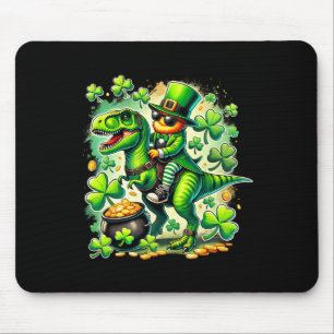 Tapis De Souris Lutin chevauchant le dinosaure T Rex St Pat Trex P