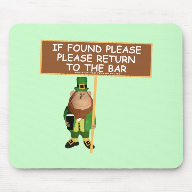 Tapis De Souris Lutin drôle (Devant)