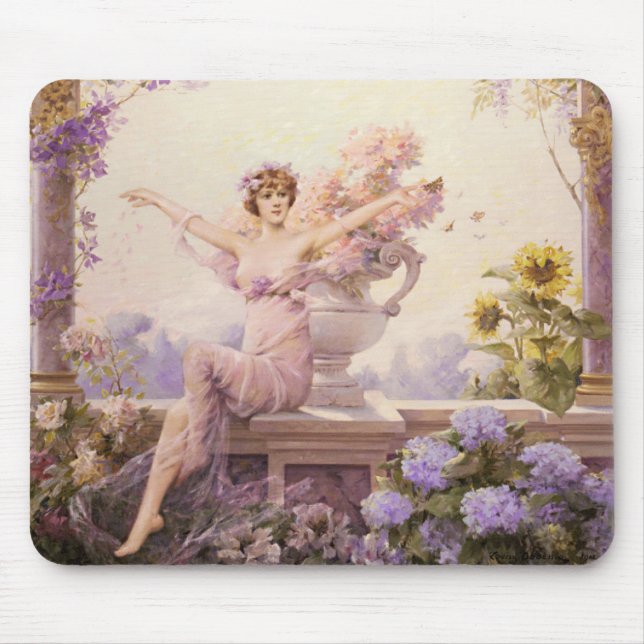Tapis De Souris Lutin floral (Devant)