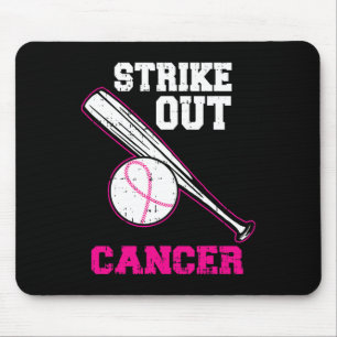 Tapis De Souris Lutte de baseball contre le cancer du sein Cool Se