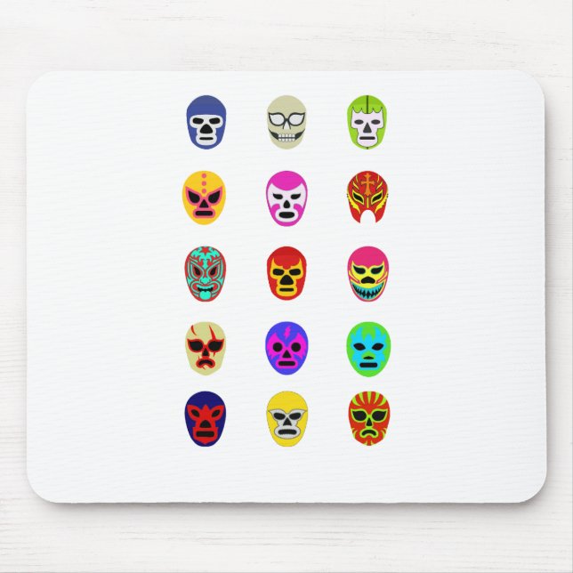 Tapis De Souris Lutte mexicaine de masque de Lucha Libre (Devant)