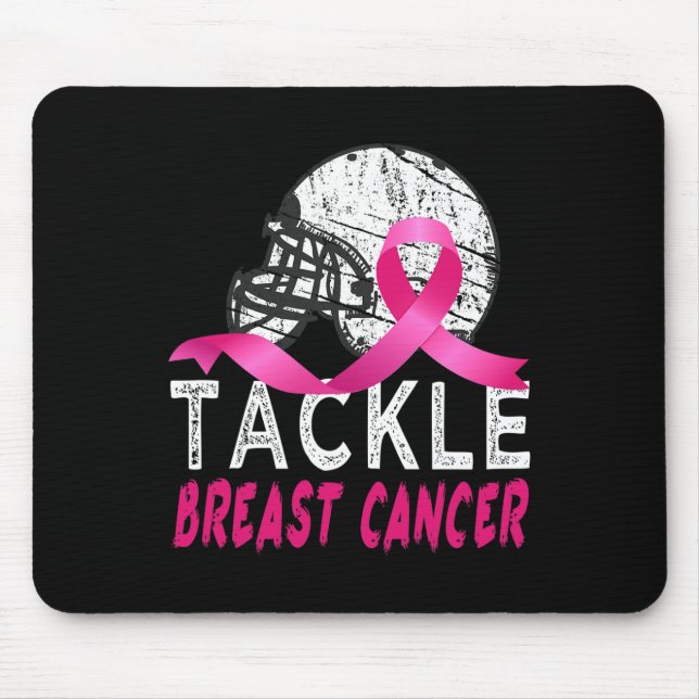 Tapis De Souris Lutter contre le cancer du sein Survivant Football (Devant)