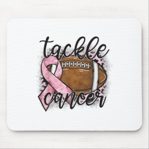 Tapis De Souris Lutter contre le cancer Footbyll rose Ribbon Cance