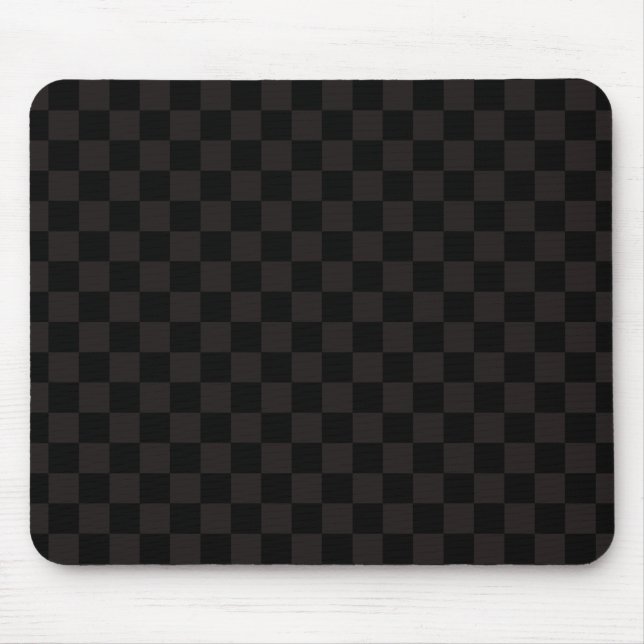 Tapis De Souris Luxe Brown/Noir À damiers (Devant)