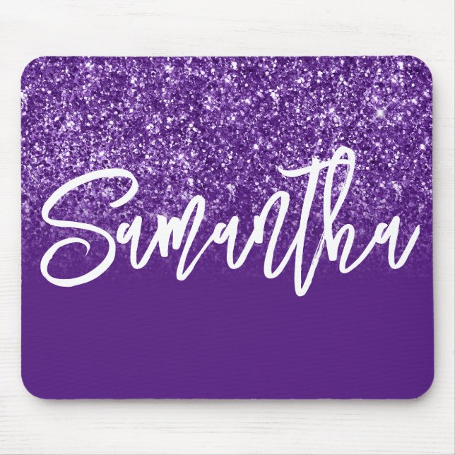 Tapis De Souris Luxe Royal Purple Parties scintillant Ombre Person (Devant)