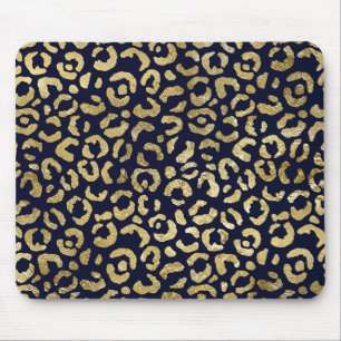 Tapis De Souris Luxurious Gold Navy Stylish Leopard Print