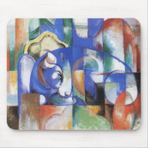 Tapis De Souris Lying Bull de Franz Marc, Cubism Art Vintage