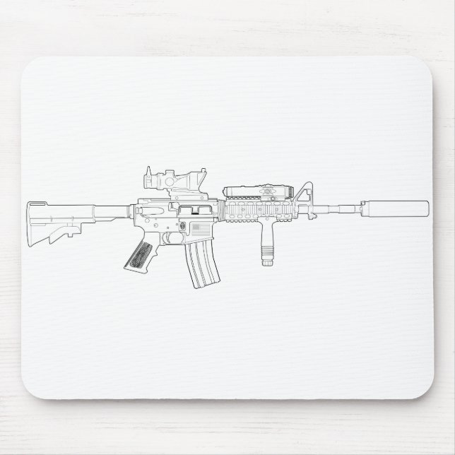 Tapis De Souris M4 SOPMOD Mousepad (Devant)