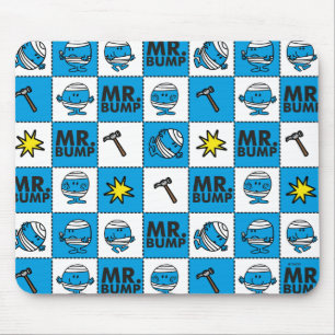 Tapis De Souris M. Bump   Mosaïque En Motif Bleu