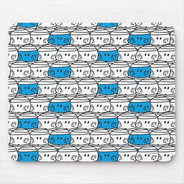 Tapis De Souris M. Bump | Motif bleu (Devant)