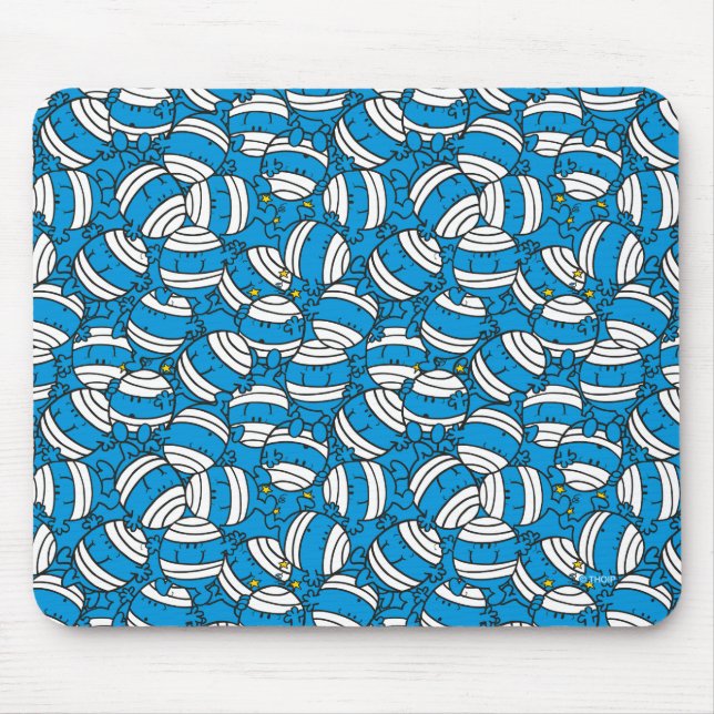 Tapis De Souris M. Bump | Motif de confusion bleu (Devant)