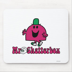 Tapis De Souris M. Chatterbox Logo et téléphone