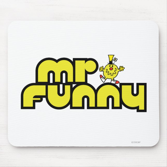 Tapis De Souris M. Funny | Lettres jaunes (Devant)