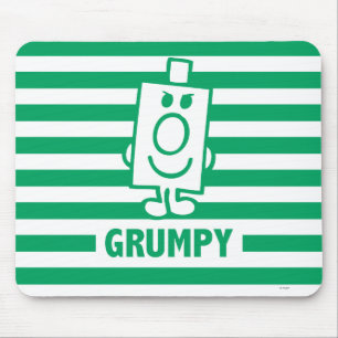 Tapis De Souris M. Grumpy   Grin escarpé et rayures vertes