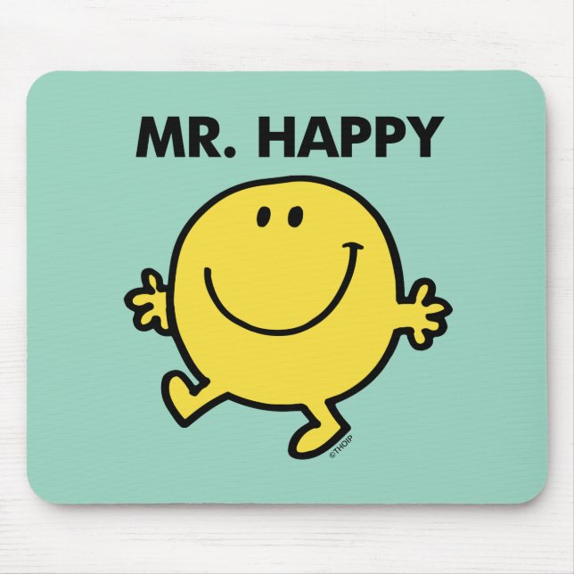 Tapis De Souris M. Happy | Danse et sourire (Devant)
