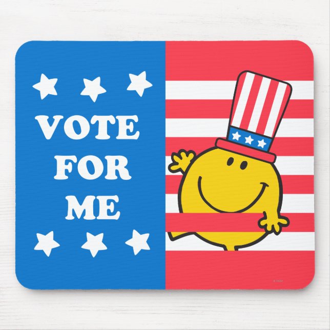 Tapis De Souris M. Happy Vote For Me Drapeau (Devant)