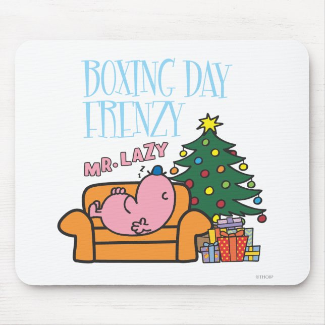 Tapis De Souris M. Lazy Se Repose Sur Un Canapé (Devant)