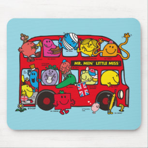 Tapis De Souris M. Men & Little Miss Crowded Bus