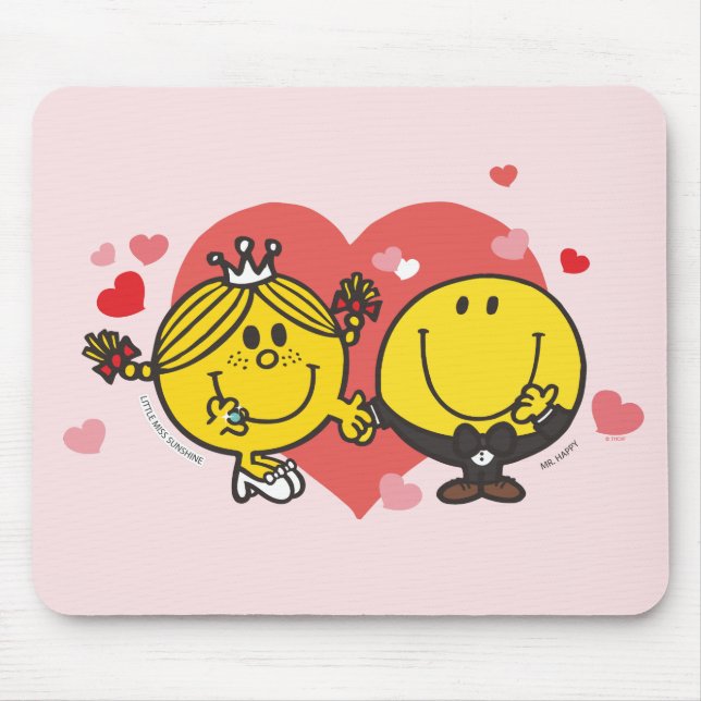 Tapis De Souris M. Men Little Miss Mariage Heureux Sunshine (Devant)