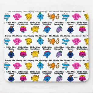 Tapis De Souris M. Men & Little Miss Noms de caractères
