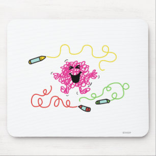 Tapis De Souris M. Messy Joue Avec Des Crayons