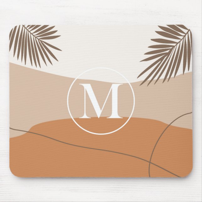 Tapis De Souris M - Métètre Monogramme Milieu M Conception abstrai (Devant)