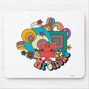 Tapis De Souris M. Strong   Flèches, étoiles et fleurs psychédéliq