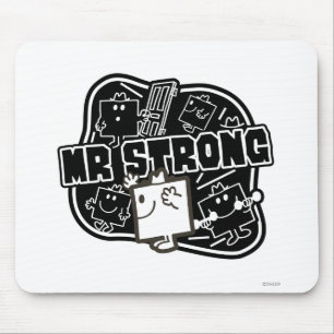 Tapis De Souris M. Strong Noir et blanc
