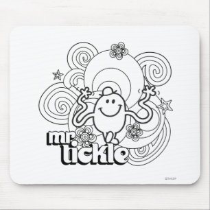 Tapis De Souris M. Tickle   Black & White Swirls & Stars