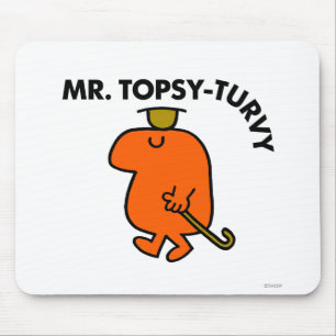 Tapis De Souris M. Topsy-Turvy Upside Down Casquette & Cane