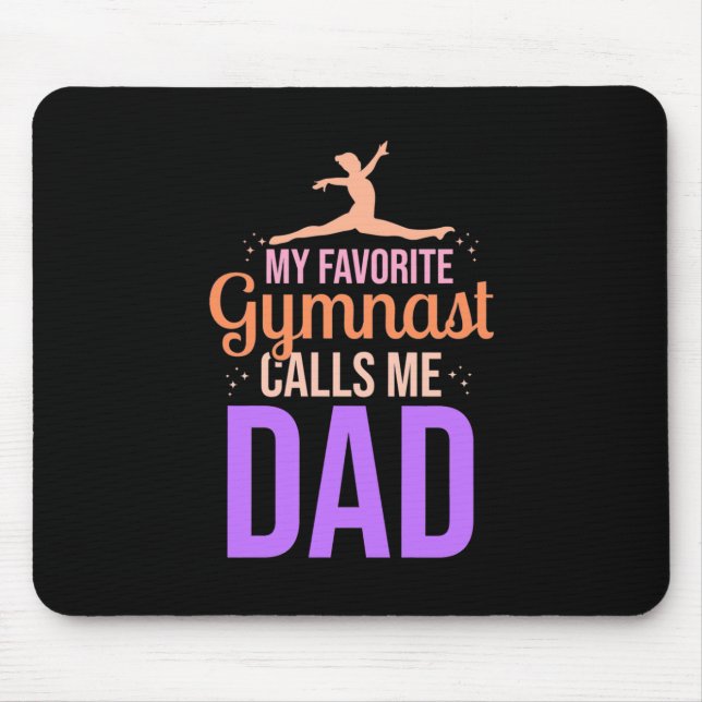 Tapis De Souris Ma Gymnaste Favorite M'Appelle Papa (Devant)