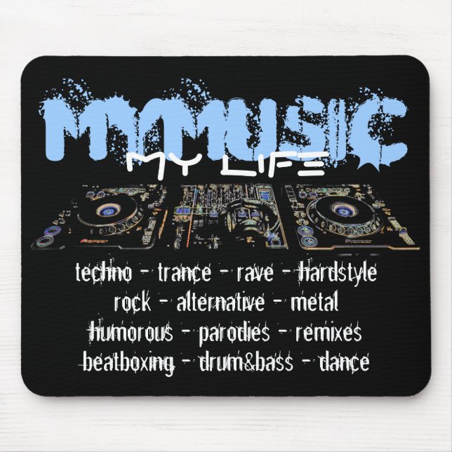 Tapis De Souris Ma musique ma vie (Devant)