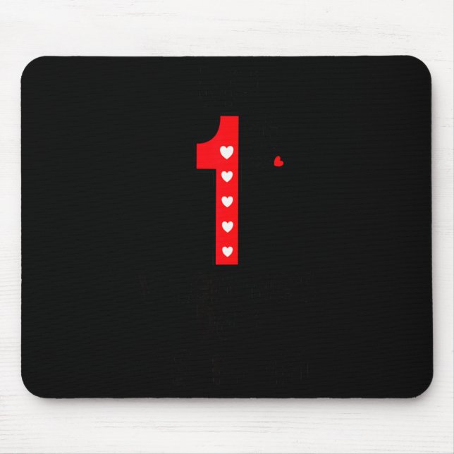 Tapis De Souris Ma première Saint-Valentin en tant que maman  (Devant)