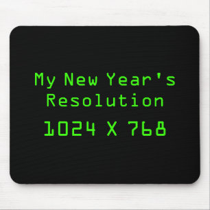 Tapis De Souris Ma résolution de nouvelle année - 1024 x 768