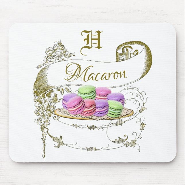 Tapis De Souris Macaron Français inspiré Mousepad (Devant)