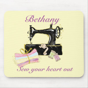 Tapis De Souris Machine à coudre personnalisée pour quilting vinta