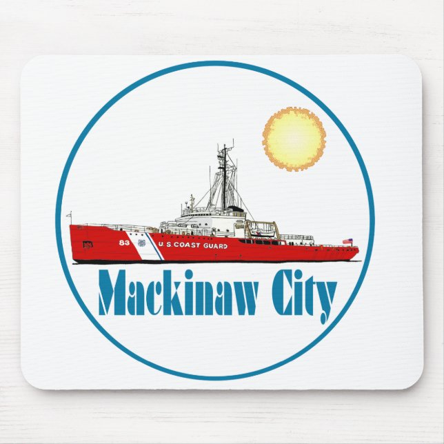 Tapis De Souris Mackinaw City Michigan (Devant)