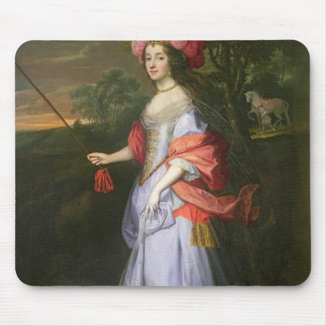 Tapis De Souris Madame dans le costume de mascarade, c.1679 (Devant)