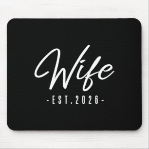 Tapis De Souris Madame est mariée en 2026 lune de miel mariage mrs