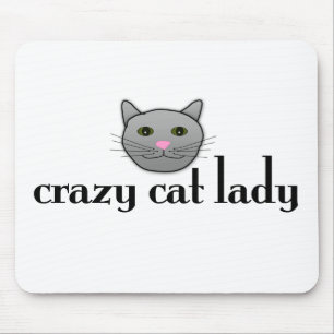 Tapis De Souris Madame folle de chat